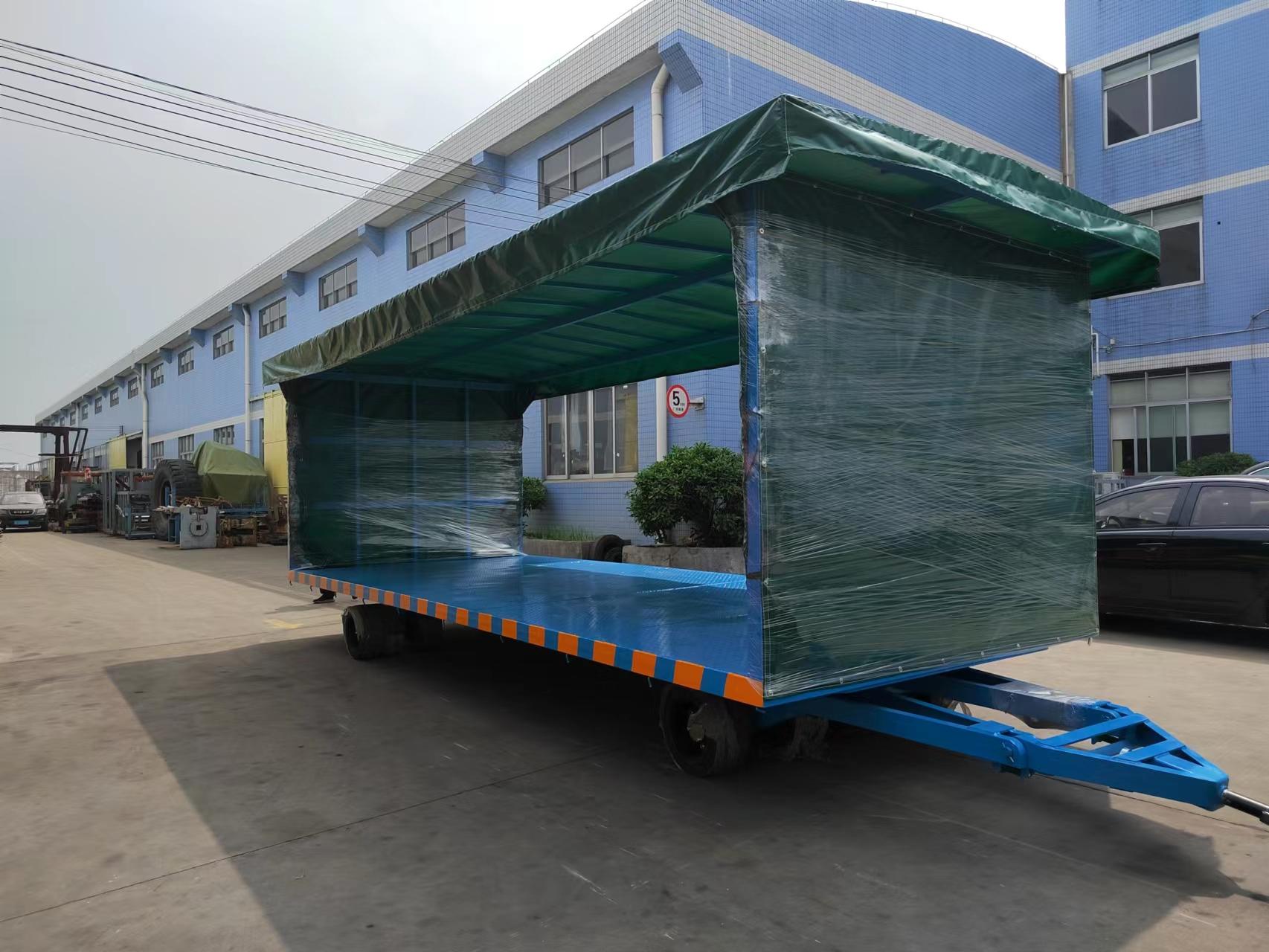 15吨雨篷型平板拖车案例