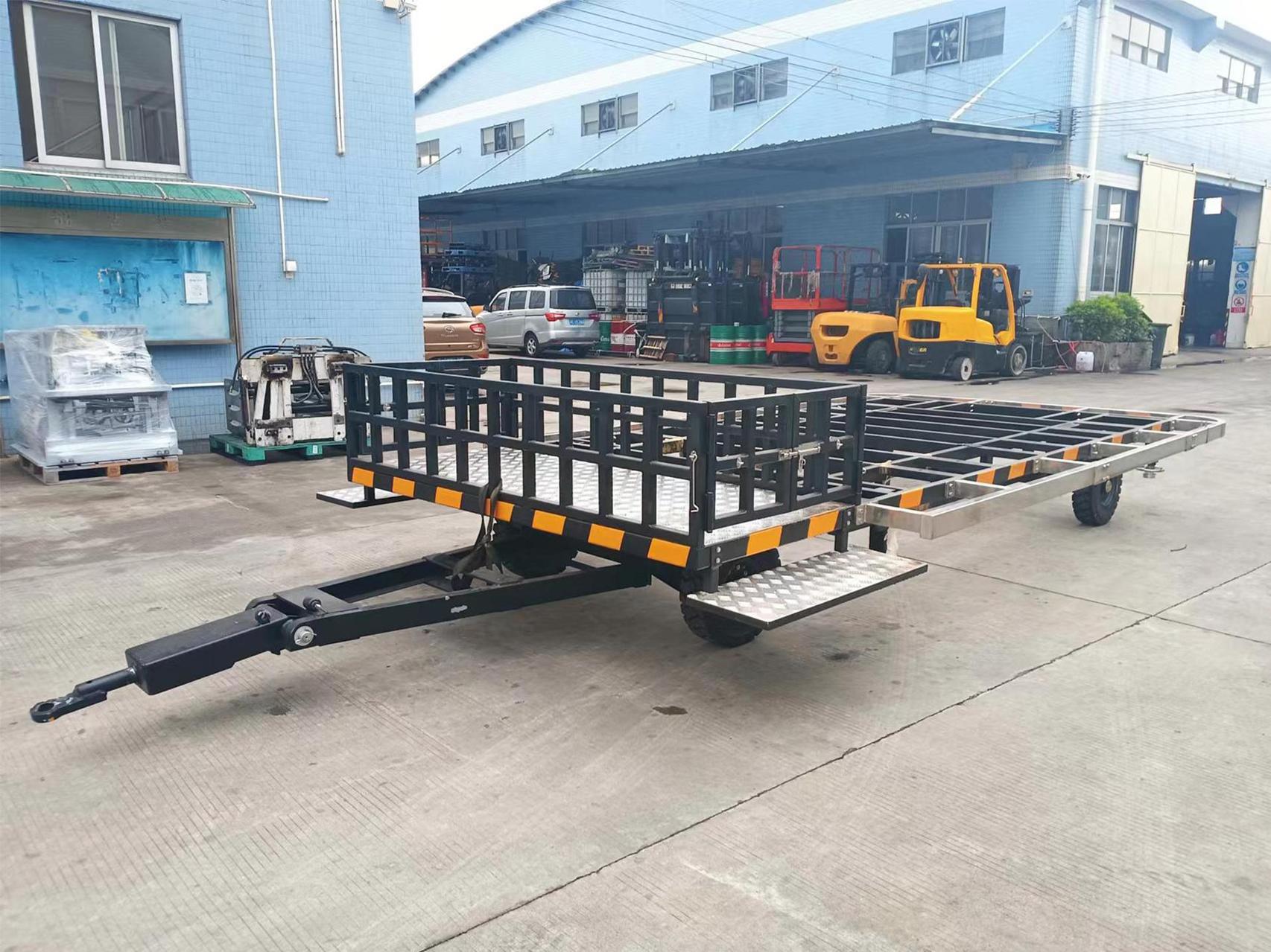 中集非标订制4吨全挂平板拖车案例