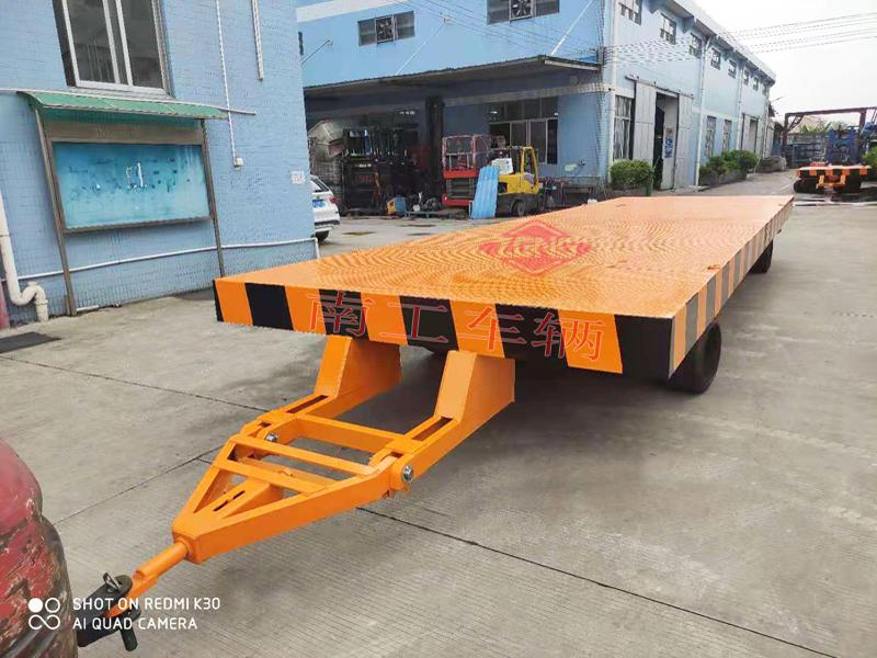 30 ton heavy-duty unpowered traction flat trailer