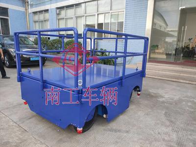 10 ton electric Flatbed trolley with universal wheel moving tool trailer