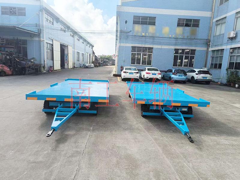 4吨牵引平板拖车 全挂式工具拖车